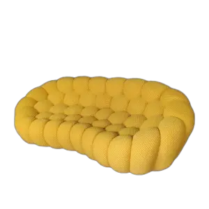 123 Seat Colorful Bubble Style Football Sectional Sofa Fabric Integrated Shaping Cotton Material Lazy Sofa Hotel Living Room