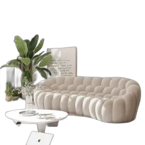 Modern Luxury Curved Honeycomb Colorful Bubble Couch Living Room Compression Sofa Designer Set for Living Room