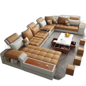 Living Room Luxury Sofa Set Modern Sectional Sofa Living Room Furniture Living Room Leather extra Large Corner Sofa
