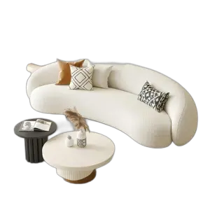 NOVA Modern Apartment Living Room Lounger Sofa Lambswool Covers 2 Seater Loveseat Sofas Upholstered Couch Furniture Set