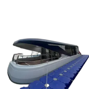 Eco-Friendly Floating House With Amphibious Design Maison Flottante Pre-Built Space Capsule Tech Smart Home Solution