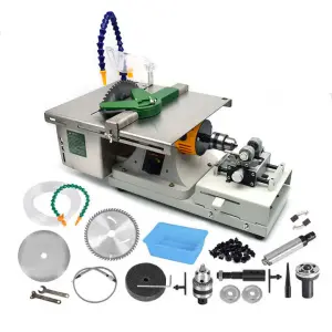 1950W Turning Lathe with Spindle Cylinder Marking Machine Wood Saw Machine