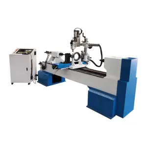 Automatic 3D Model Axis Double 4 Axis CNC Wood Turning Lathe
