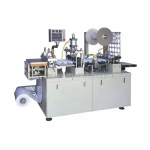 Automatic Pet Plastic Cup Cover Lids Forming Molding Machines Disposable Coffee PP Plastic Cup Lids Making Machine