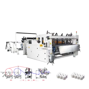 Toilet Paper Making Machine Production Line Paper Rewinding Machine Embossed Paper Machine