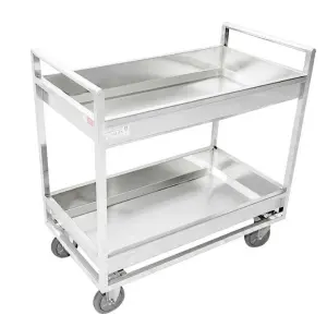 Commercial Hotel & Restaurant Stainless Trolleys Knocked-Down Food Beverage & Dessert Trolley Wheels Catering Serving