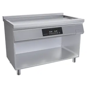 Commercial Stainless Steel Induction Flat Top Griddle Open Cabinet Freestanding Cooking Grilling Frying for Hotels & Restaurants