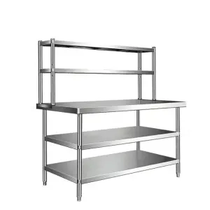 Stainless Steel Work Bench Kitchen Storage Corner Hotel Restaurant Food Storage Shelf Kitchen Wall Shelf