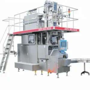 Aseptic Milk Cartons Full-Automatic Higher Capacity Fill and Seal Machine with Straw Applicator for 200ml Cartons