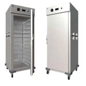 Single Door 11-Tray Upright  Food Holding Cabinet Stainless Steel Mobile Banquet Trolley Electric Food Warmer Cabinet