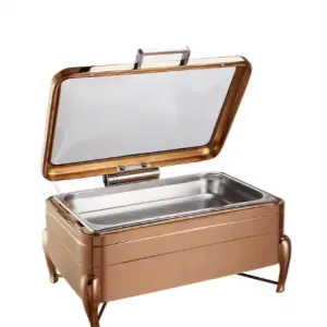 Catering Equipment Chaffing Dishes Buffet Catering Stainless Steel Rectangle Cheffing Dishes Food Warmer Set