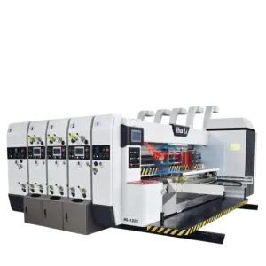 Fully Automatic Corrugated Cardboard Carton Printing Multi Color Die Cutting Machine Milk Pizza Carton Boxes Making Machine