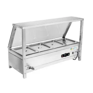 3KW Commercial Food Warmer Bain Marie Table Top Electric 4 Pan Bain Marie