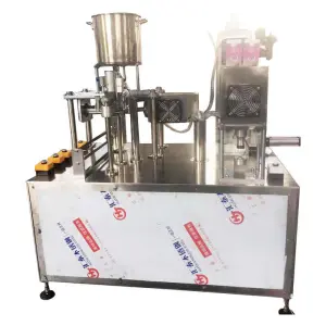 Manual Gable Top Carton Box Maheu Milk Filling Machine