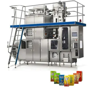 Automatic 200ml Aseptic Juice Milk Carton Box Filling Packaging Packing Machine
