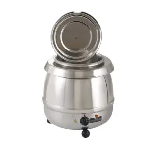 Stainless Electric Soup Kettle and Food Warmer Hotel Commercial Soup Warmer