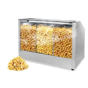 Automatic Electric Commercial Industrial Caramel Popcorn Machine  List Food Warmer Big Popcorn Mcahine Warming Showcase