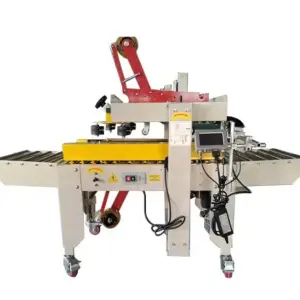 Automatic Milk Carton Box Tapping Packing Sealer Machine Box Seal Adhesive Sealing Tape Machine