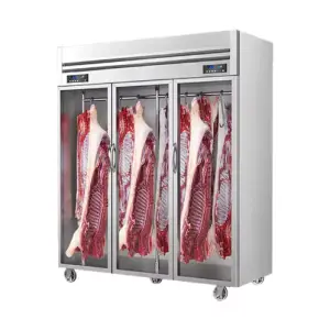 Commercial Steak Acid Display Cabinet Vertical Hanging Meat Display Freezer Meat Fridge Meat showcase Display Refrigerator