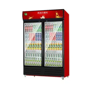 Supermarket Commercial Refrigerator Open Chiller Cold Drink Display Fridge for Fruits and Vegetables
