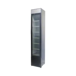 Oumeite Slim Design Static Cooling Vertical Upright Display Freezer with Glass Door