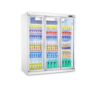3 Glass Door Split Refrigerator Upright Display Fridge Commercial Display Chiller Remote System MX-YLG1995F-SC