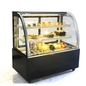 Double Door Pastry Cooler showcase Cake Display Cake Freezer Bakery Cabinet case Ice Cream Cooler