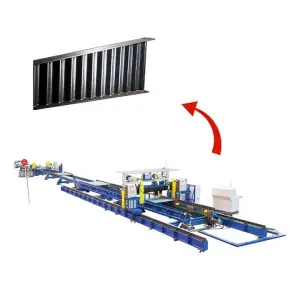 Metal Product Processing Semi-automatic Corrugated Web H Beam Welding Machine Production Line