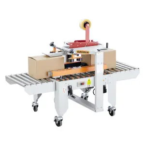 GURKI Automatic Carton Case Bottom Taping Machine Auto Box Taper Top Bottom Tape Carton Sealer