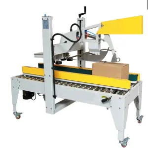 Automatic Glueing Tape Carton Sealing Machine Strapping Machine Seals Box Top and Bottom Packing With Bopp Tape