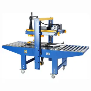 FJ6050 Automatic Carton Top-bottom Driven Sealing Machine Taping Sealer, Up-down Animate Adhesive Tape Carton Sealer, Box Sealer