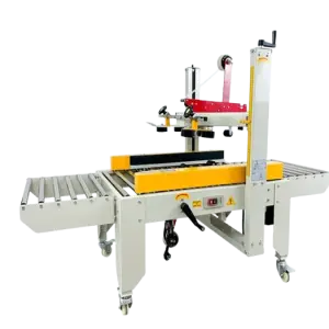 Automatic Adhesive Tape Carton Box Sealing Pp Belts Strapping Packaging Machine Top-bottom Drive Adhesive Tape Carton Sealing