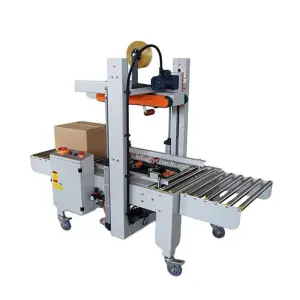 Automatic Top Bottom Drive Carton Sealer 30kgs Box Carton Sealing Machine with Adhesive Tape