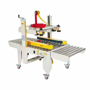 Automatic Top Bottom Tape Sealer for Corrugated Boxes/Cartons Case Packaging Machine with Gear Components Apparel