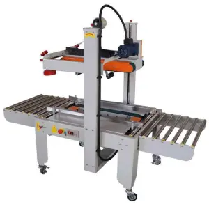 Automatic Packaging Top Bottom Tape Carton Sealing Machine Taping Flap Folding Box Case Sealer for Packing Line