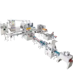 Welldone High Capacity Folding Machine PLC Controlled Facial Tissue Hand Towel Paper Production Line Toilet Paper Making Machine