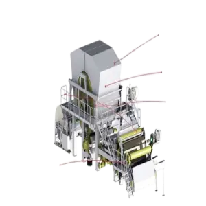 Automatic Toilet Paper Roll Machine Tissue Paper Machine Toilet Tissue Paper Making Cutting Packing Machine for