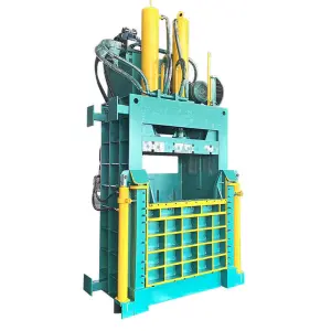 Electrical Double Cylinder Vertical Recycling Baler Equipment Press Machine