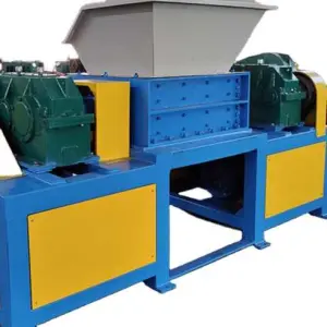 Heavy Double Shaft Shredder Machine Scrap Metal Recycling Equipment