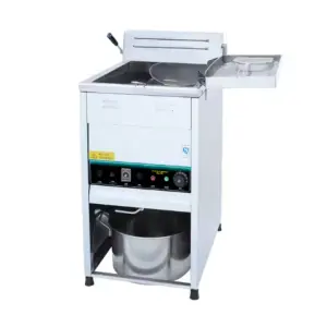25L Single Tank Freestanding Electric Open Fryer with Knob Control for Fried Chicken