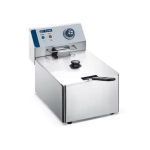 12L Electric Fryer with Drain Tap Large Capacity Stainless Steel Chicken Deep Fryer Machine