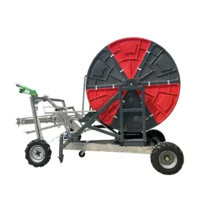 Digital Metal Farm Hose Reel Irrigation System with Gearbox Pump Rain Gun Sprinkler for Agriculture