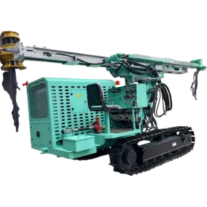 Small Crawler Photovoltaic Pile Driver Multifunctional Hydraulic Screw Solar HFPV-1M Hammer Domestic System for Drilling Machine