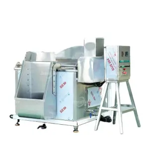 100KG 200 KG 500KG Industrial  Use Deep Frying Equipment French Fries peanut cashew nut Electric Round Basket Fryer
