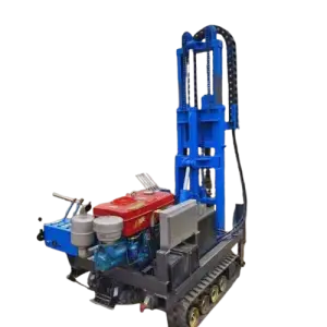 Self-propelled Hydraulic Auger Drilling Rig Mini Photovoltaic Solar Pile Driver Machine Crawler