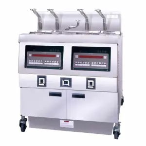Double Tank Induction Deep Fish Chicken Turkey Pressure Fryer with Low