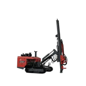 30m Solar Pile Driver Machine 88kw Photovoltaic Solar Project Hard Rock Crawled DTH Drill Rig Rotary Drilling Rig Core Motor