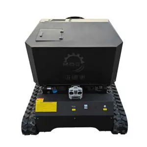 Farm Orchard Sprayer Robot Mower Crawler Remote Control Sprayer Mower Self Propelled Gasoline Lawn Mower