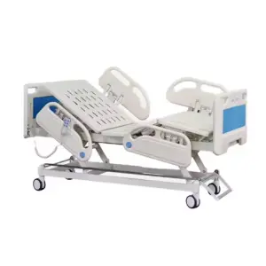 Multi-Functional ICU Electrical Hospital Bed Electric Nursing Bed with ABS Metal Materials
