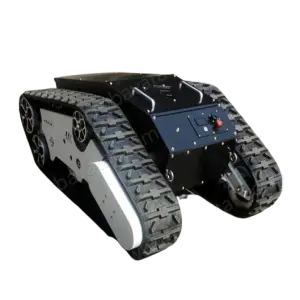 All Terrains Electric Tracked Robot Chassis Stairs Mini Tracked Robot Robotic Platform AVT-10T